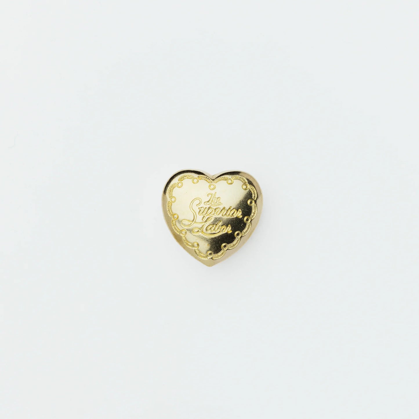 The Superior Labor Brass Heart Concho - D