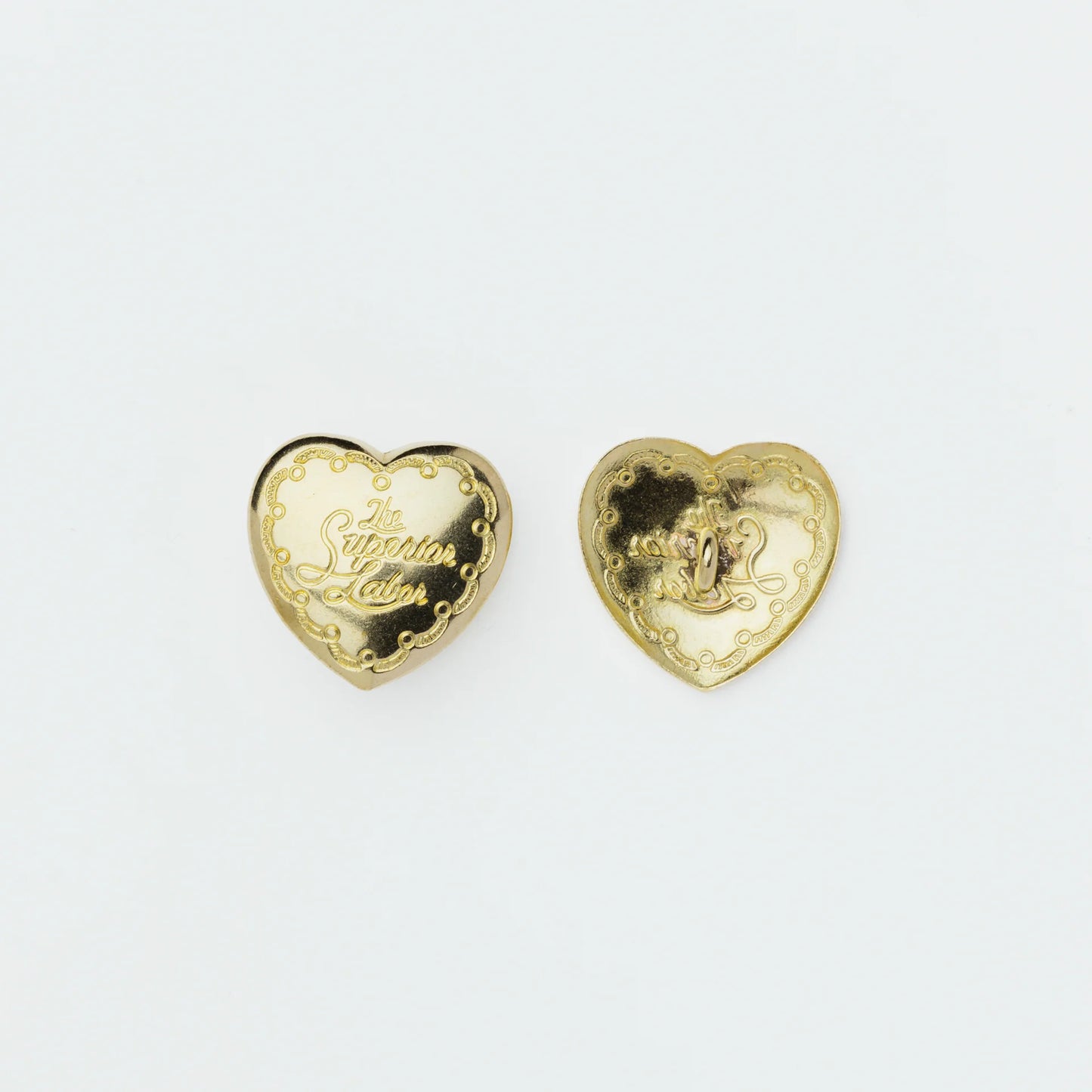 The Superior Labor Brass Heart Concho - D