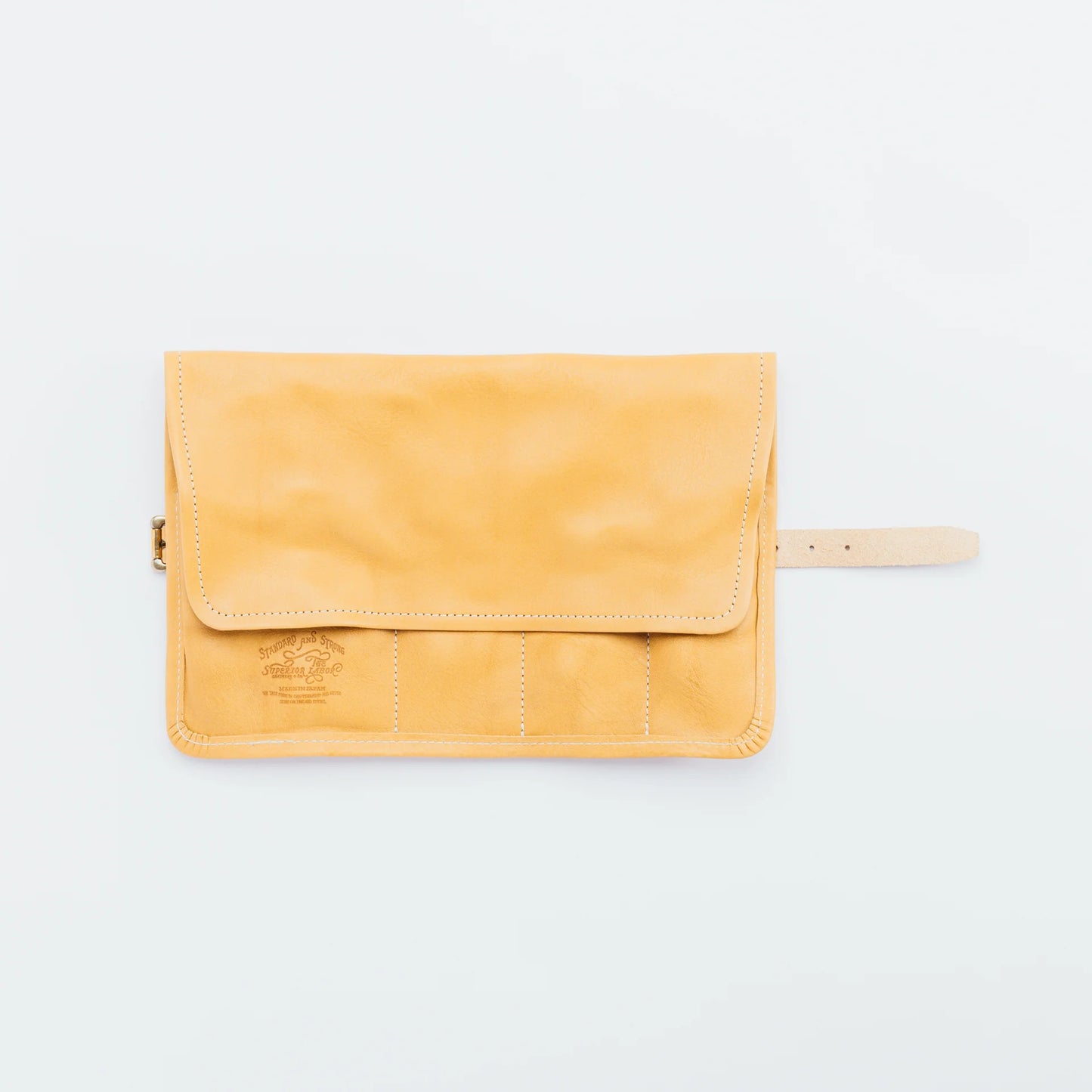 The Superior Labor Leather Roll Pen Case - Natural