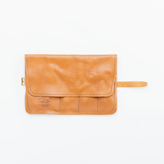 The Superior Labor Leather Roll Pen Case - Light Brown