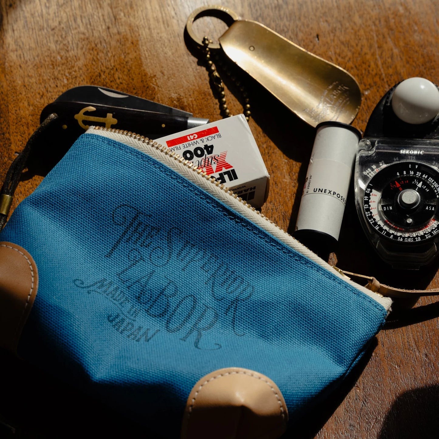 The Superior Labor #02 Color Canvas Pouch - Blue