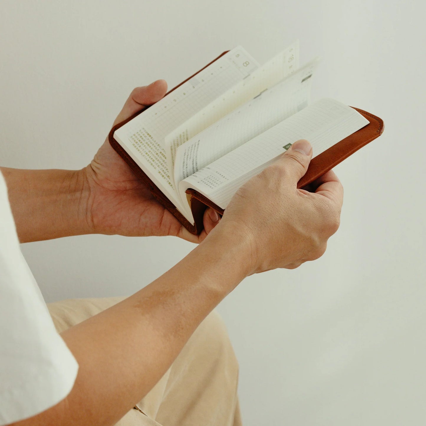 The Superior Labor A5 Oil Leather Notebook Cover - Light Brown