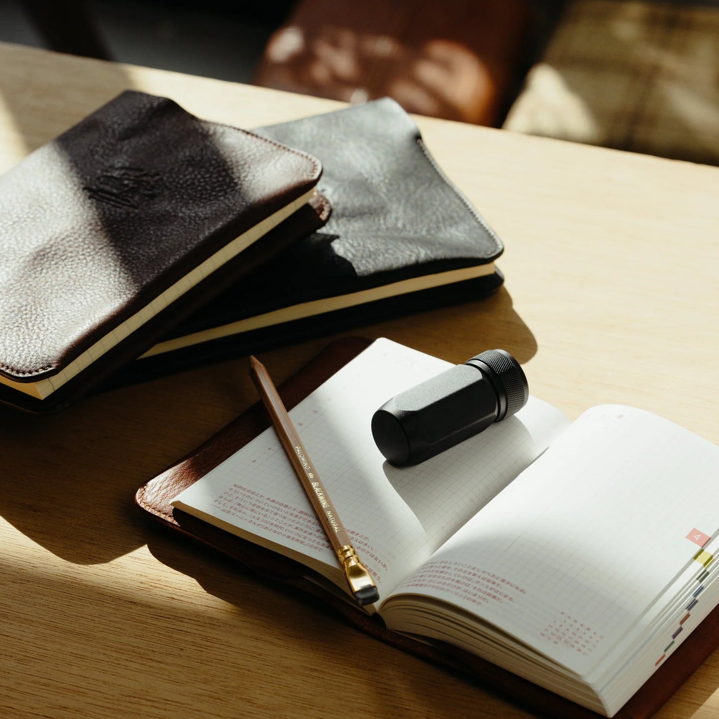 The Superior Labor A5 Oil Leather Notebook Cover - Light Brown