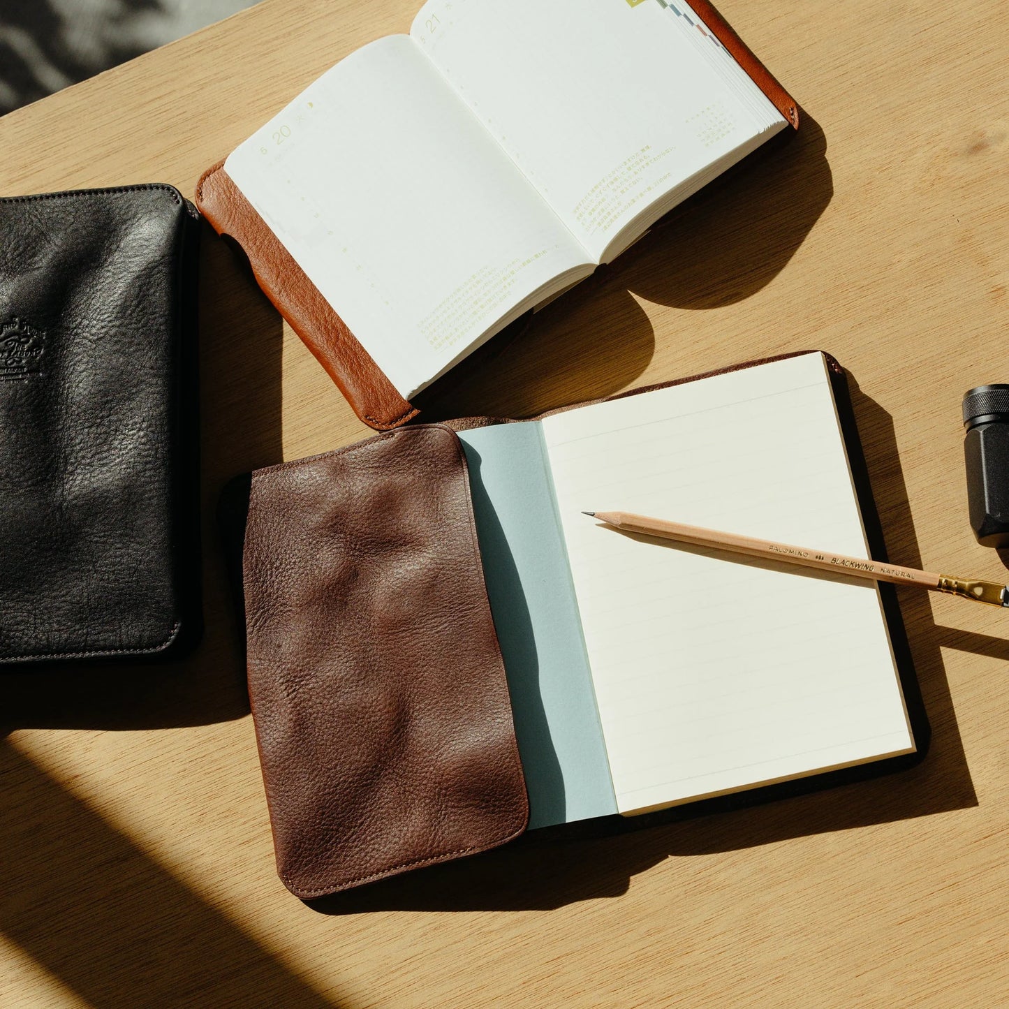 The Superior Labor A5 Oil Leather Notebook Cover - Light Brown