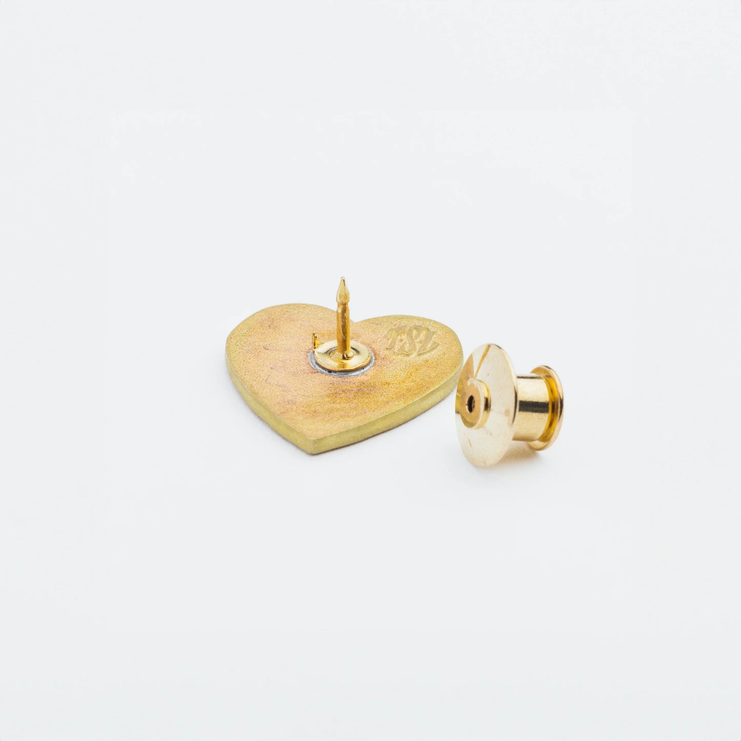 The Superior Labor Heart Logo Pin - Blue Gray