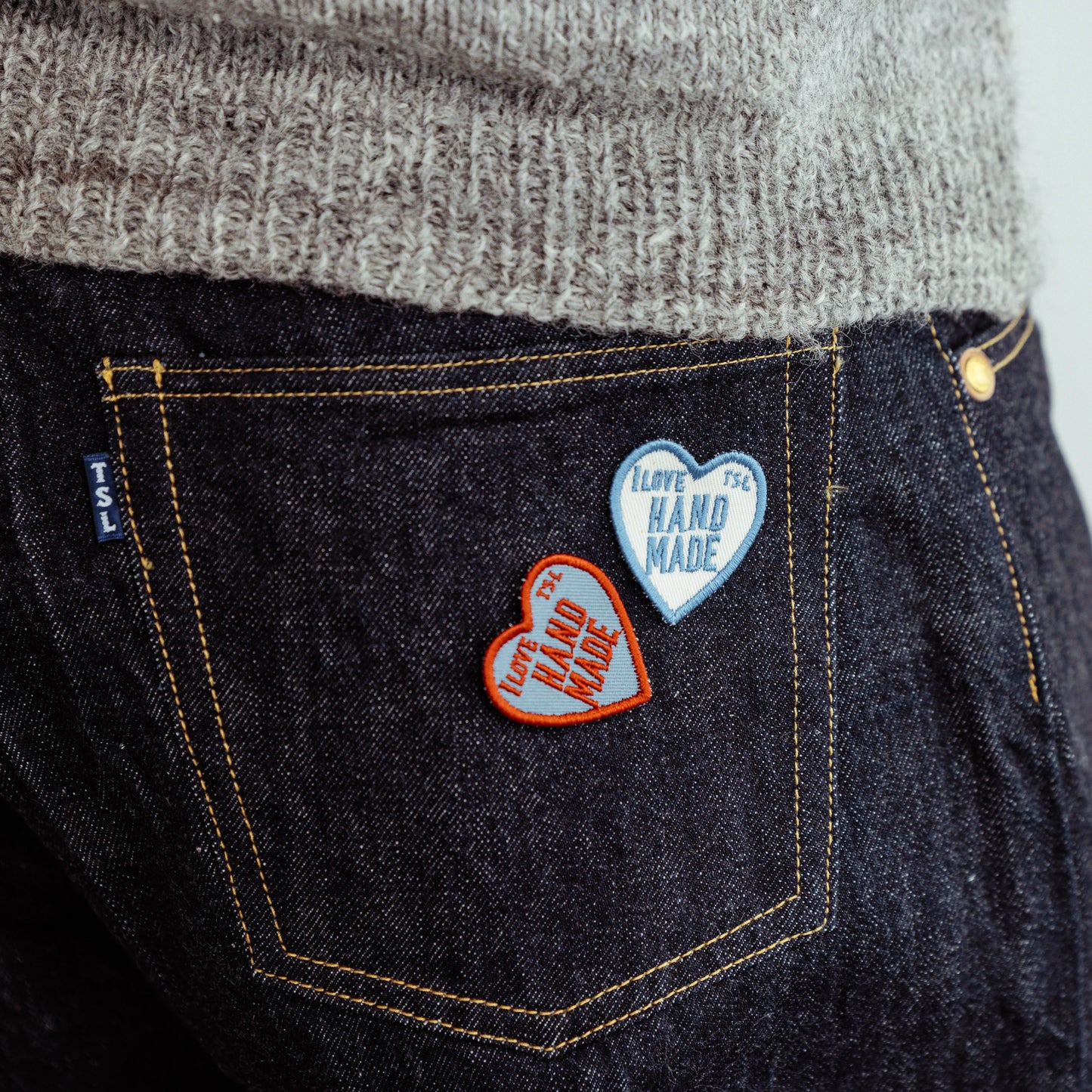 The Superior Labor TSL Small Heart Patch - Red