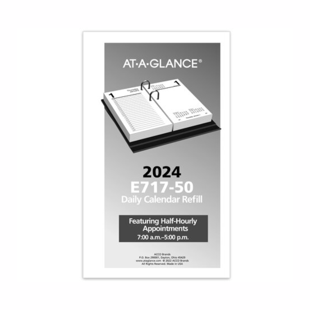 At-A-Glance 2025 Daily Calendar Refill (6" x 4")