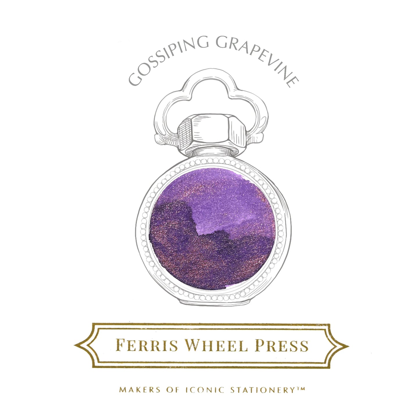 Ferris Wheel Press (10ml) Bottled Ink - Gossiping Grapevine