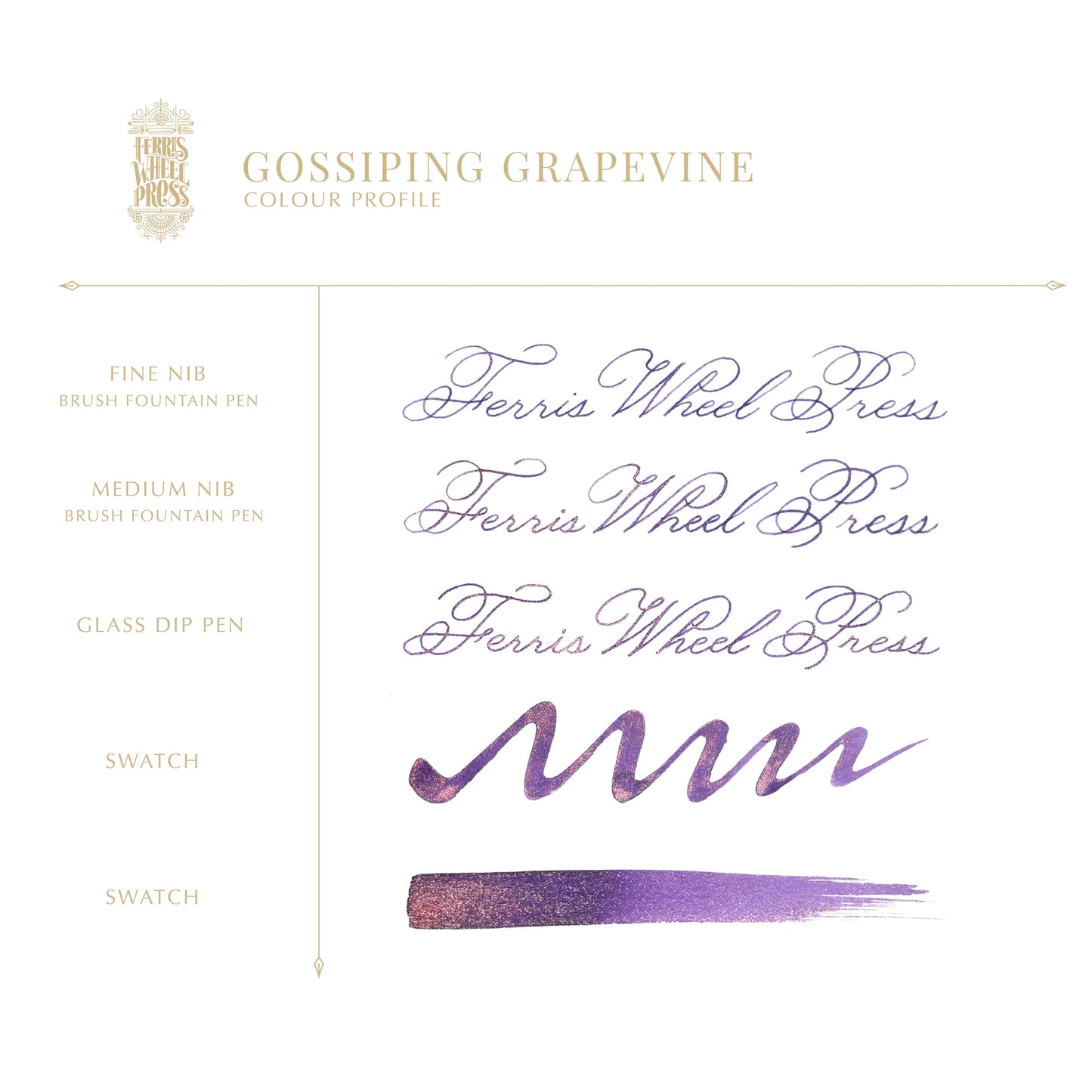 Ferris Wheel Press (10ml) Bottled Ink - Gossiping Grapevine