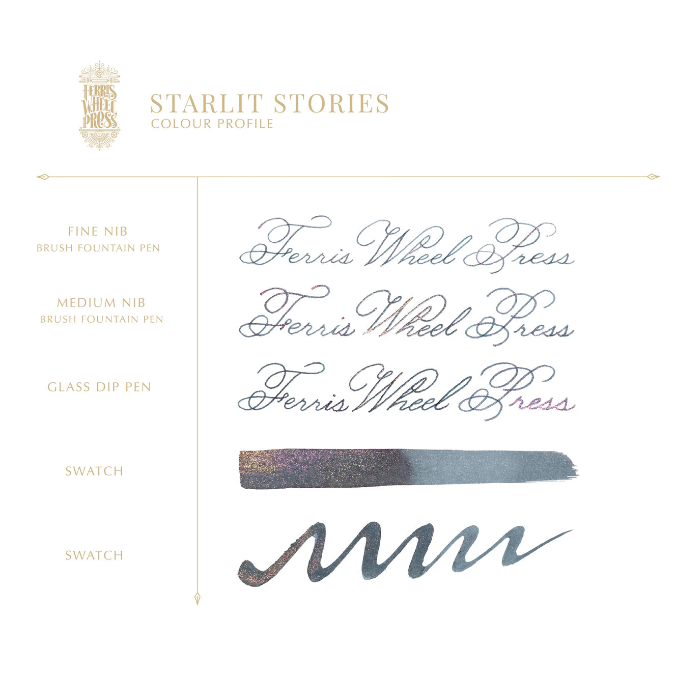 Ferris Wheel Starlit Stories (20ml) Bottled Ink -  Ferritales Bestiary Collection