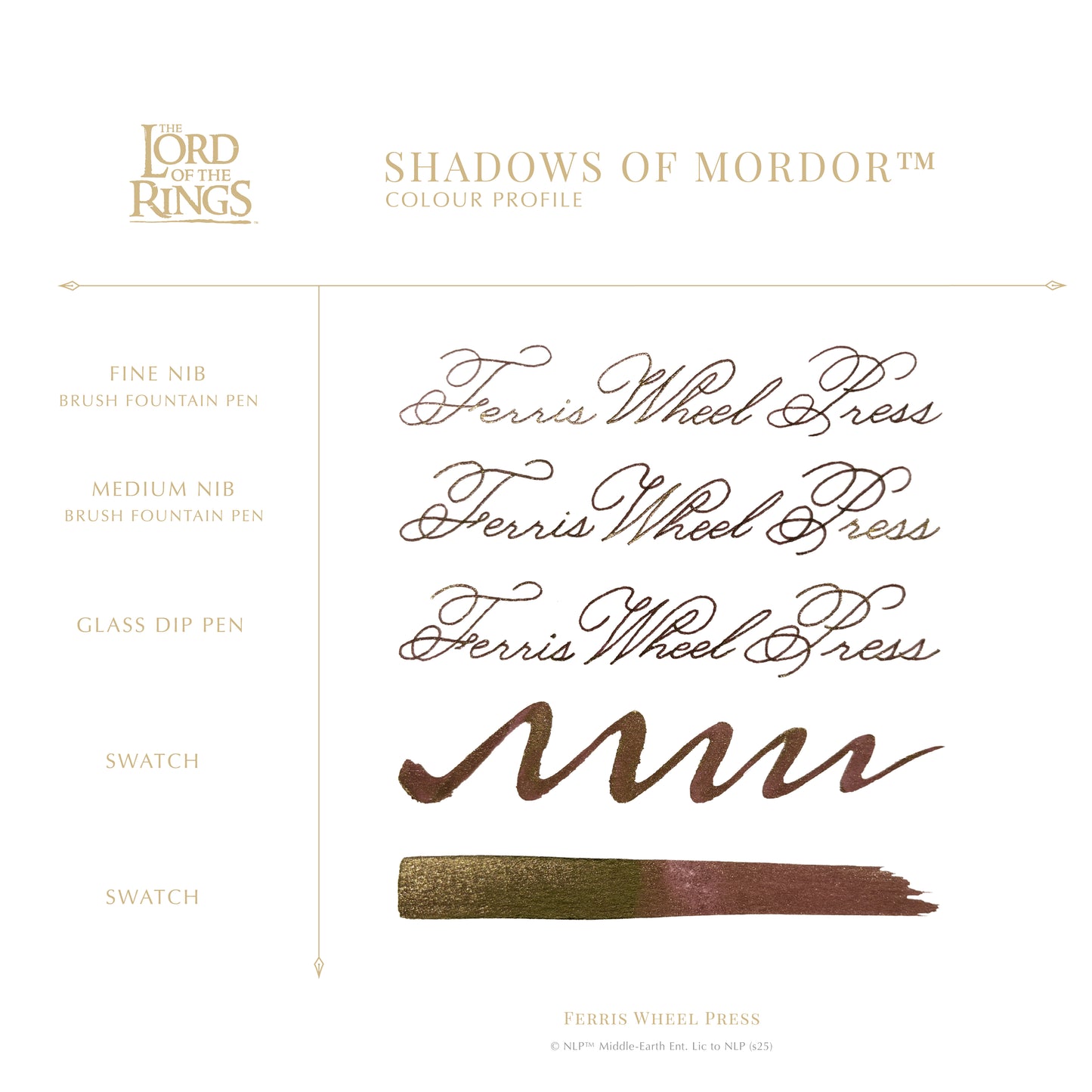Ferris Wheel Press Lord of the Rings Shadows of Mordor (10ml) Bottled Ink