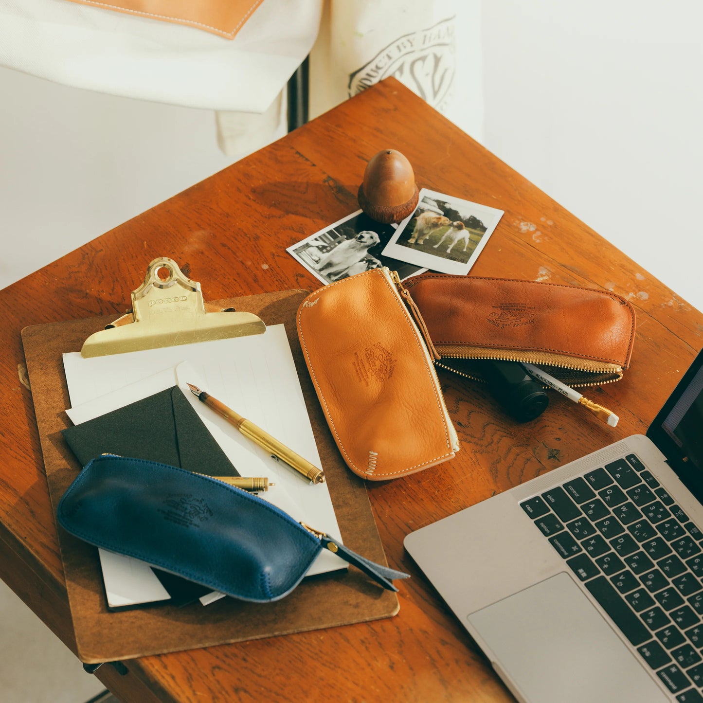 The Superior Labor Leather Pen Case - Brown