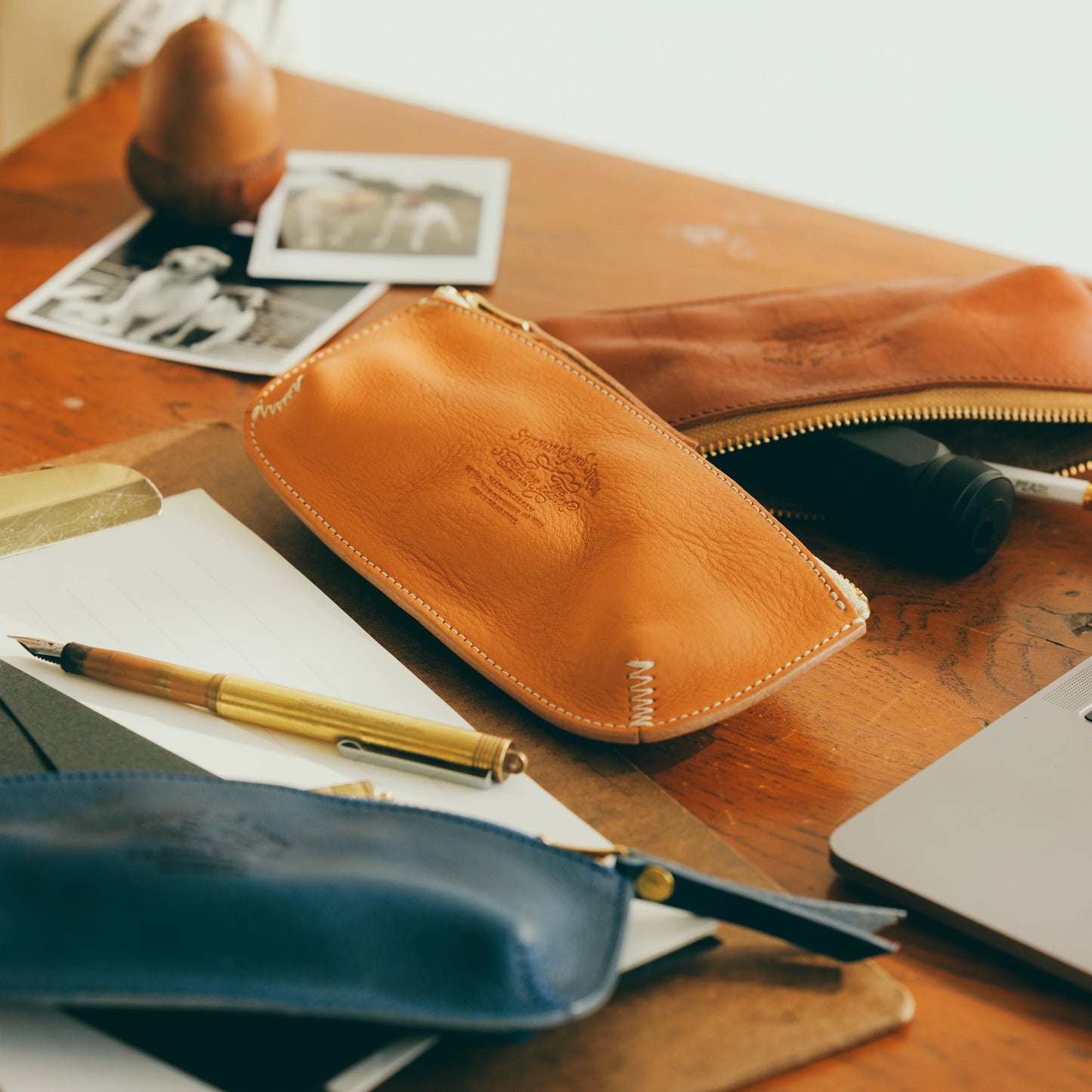 The Superior Labor Leather Pen Case - Brown
