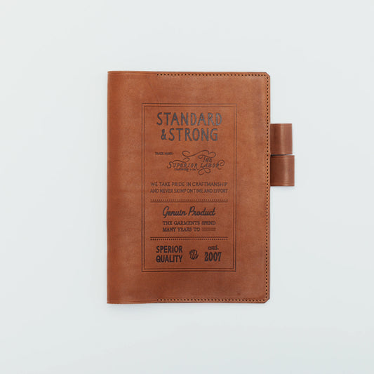 The Superior Labor A5 Stamped Series Note Keeper - Brown