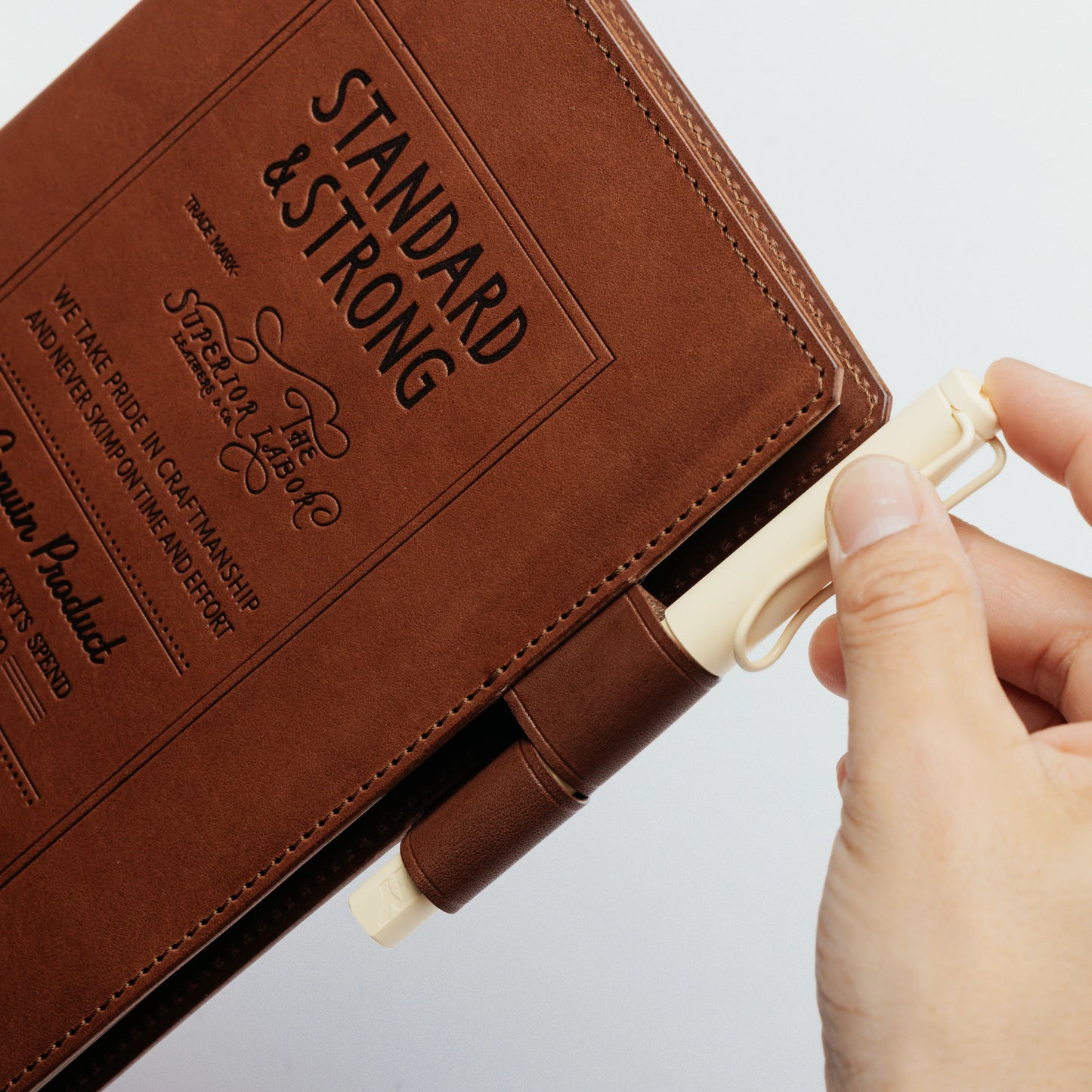 The Superior Labor A5 Stamped Series Note Keeper - Brown