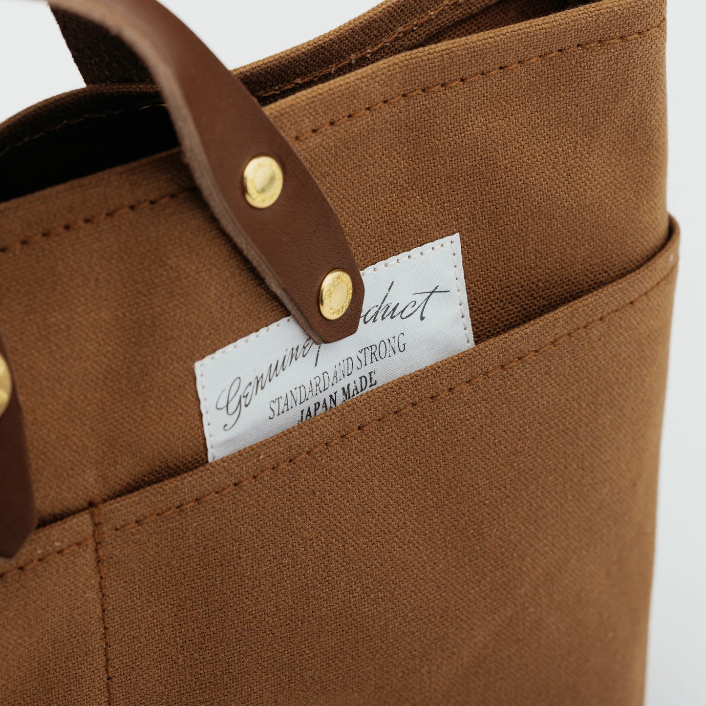 The Superior Labor Paraffin Canvas Mini Bag - Brown