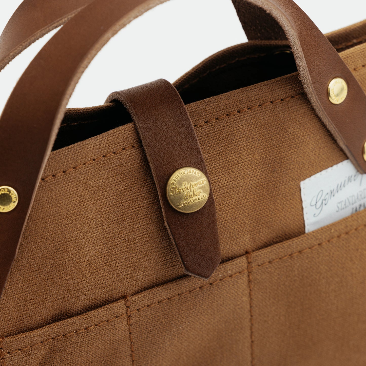 The Superior Labor Paraffin Canvas Mini Bag - Brown