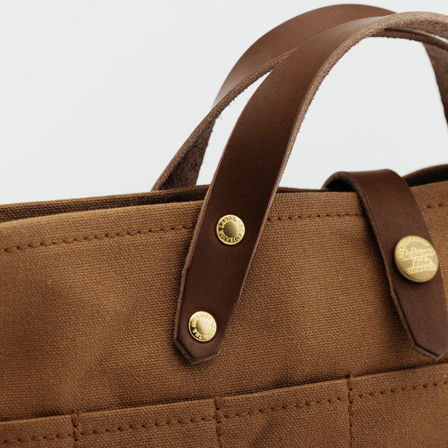 The Superior Labor Paraffin Canvas Mini Bag - Brown