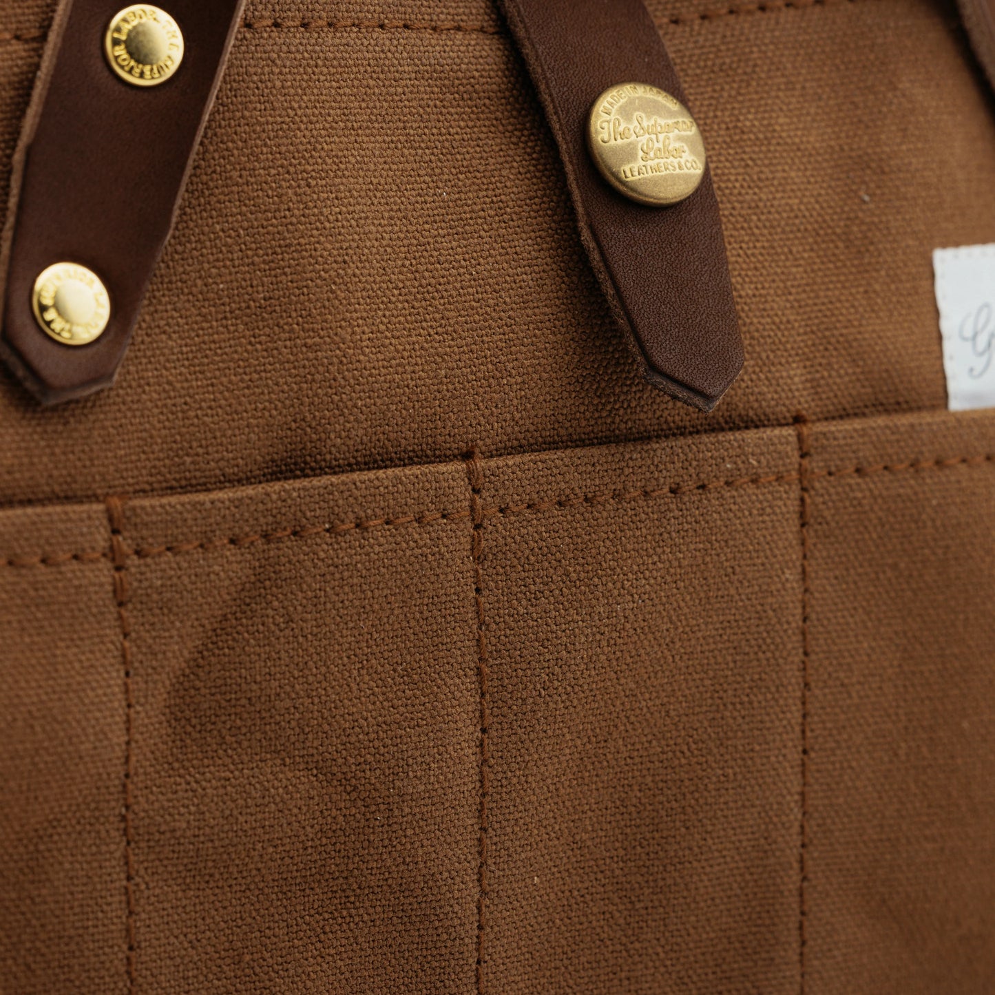 The Superior Labor Paraffin Canvas Mini Bag - Brown