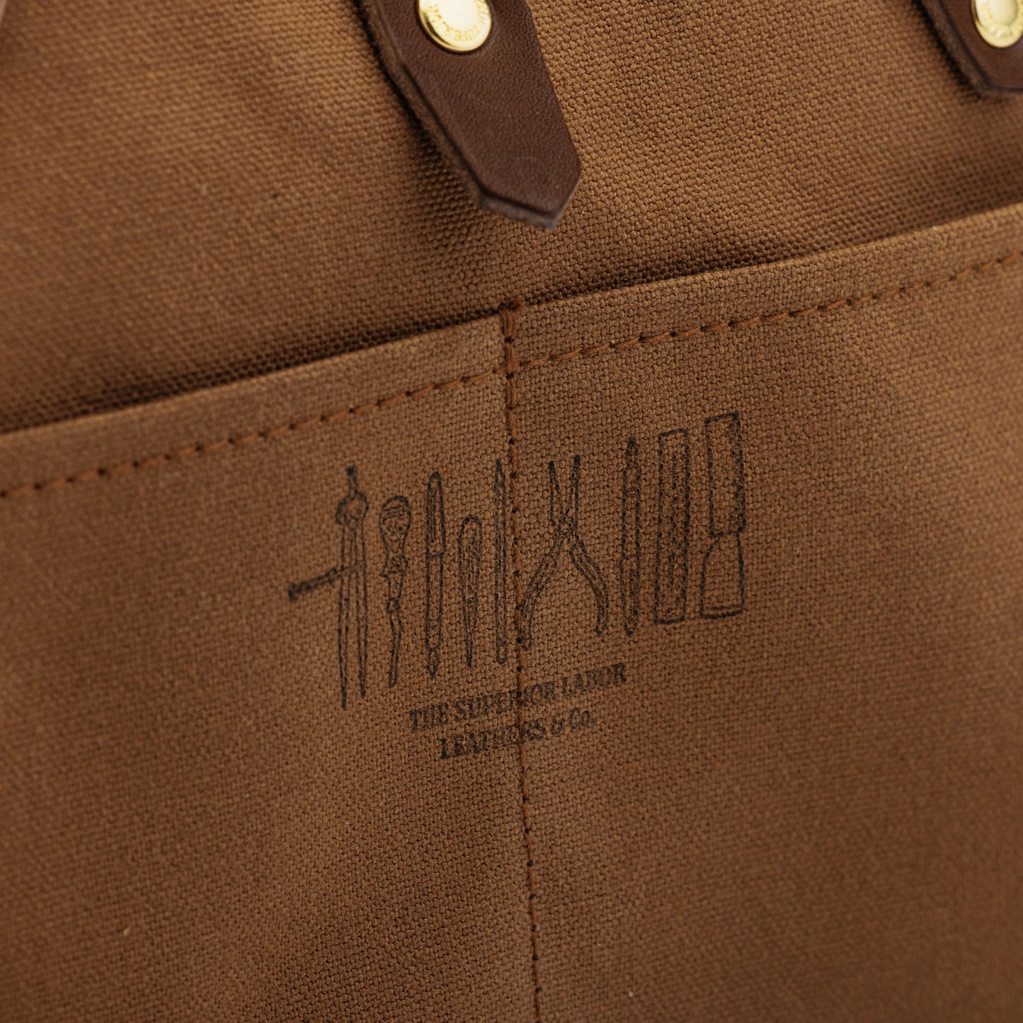 The Superior Labor Paraffin Canvas Mini Bag - Brown