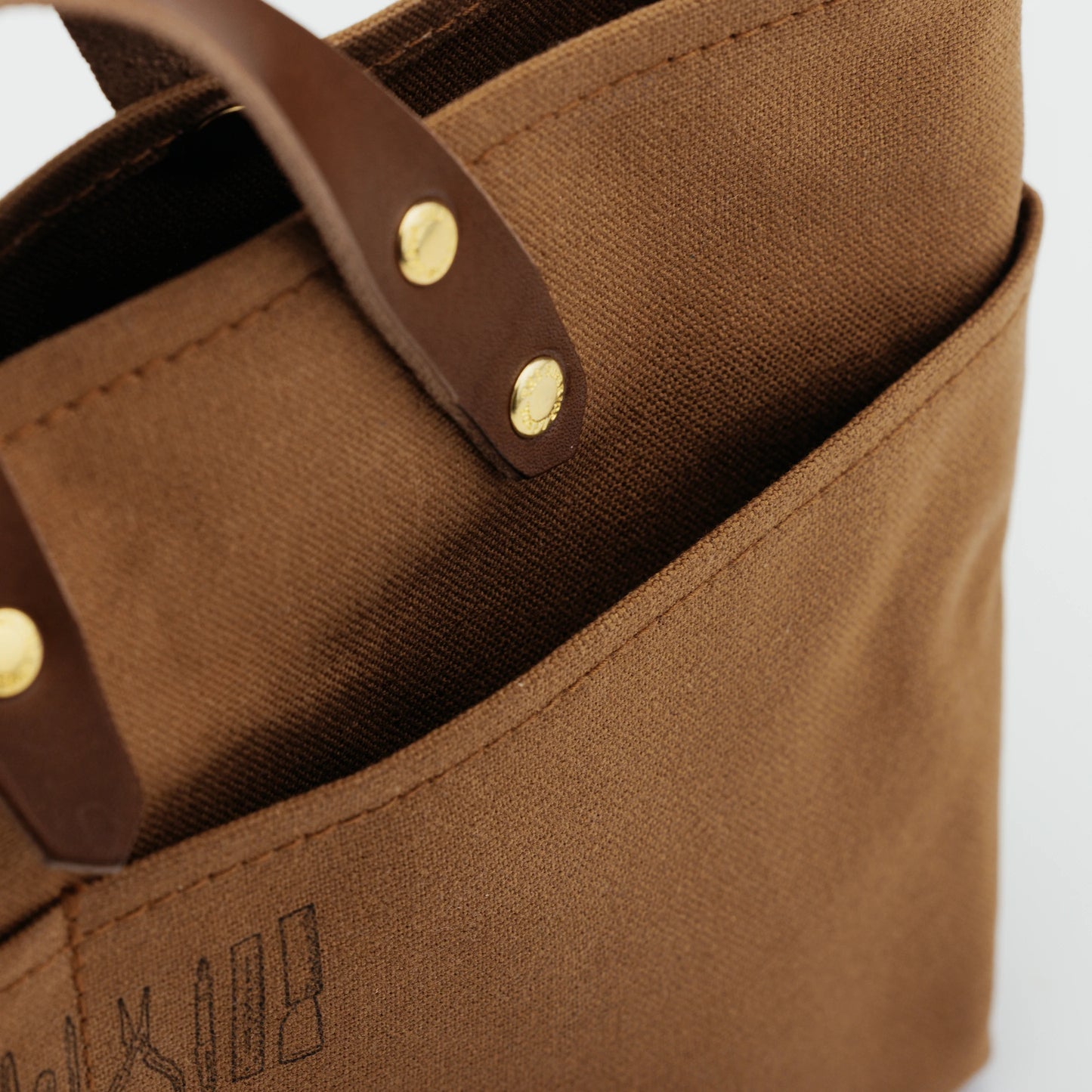 The Superior Labor Paraffin Canvas Mini Bag - Brown