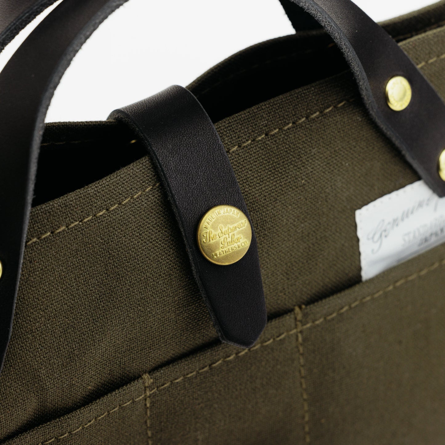 The Superior Labor Paraffin Canvas Mini Bag - Khaki