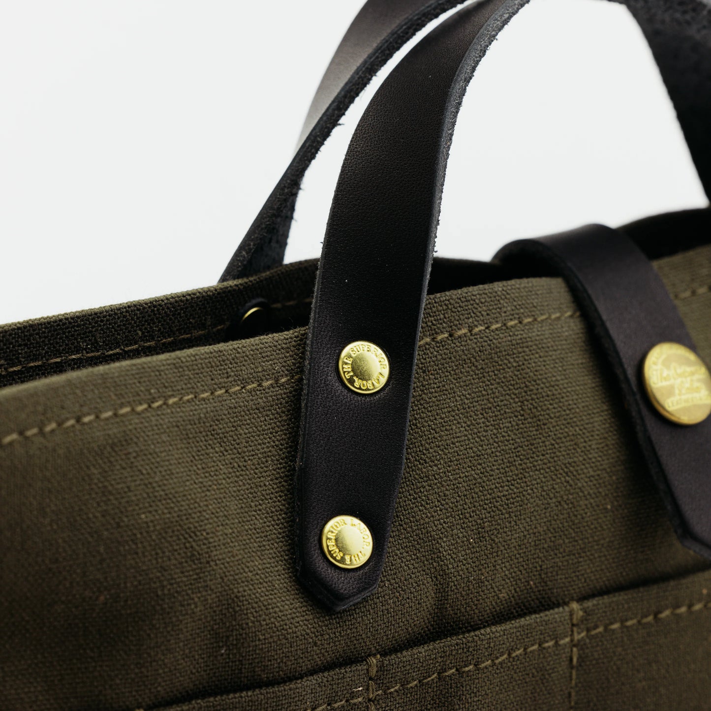 The Superior Labor Paraffin Canvas Mini Bag - Khaki