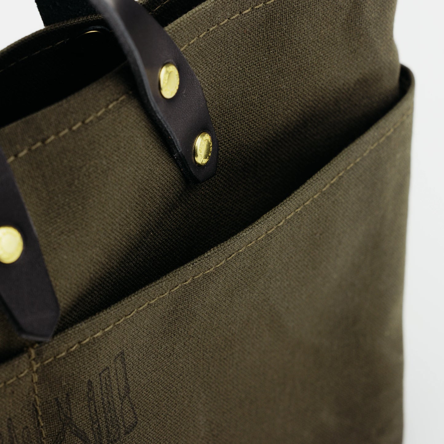 The Superior Labor Paraffin Canvas Mini Bag - Khaki