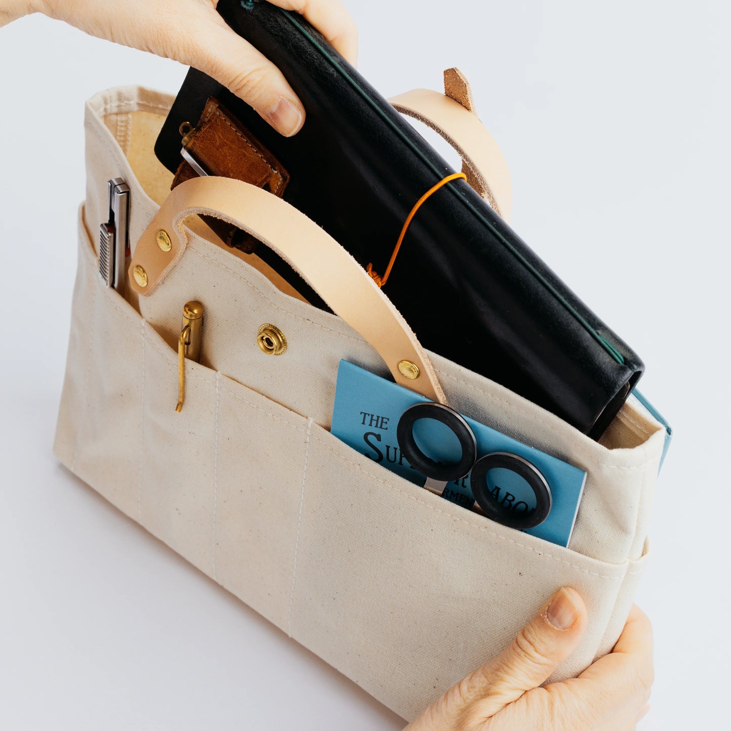 The Superior Labor Paraffin Canvas Mini Bag - Brown
