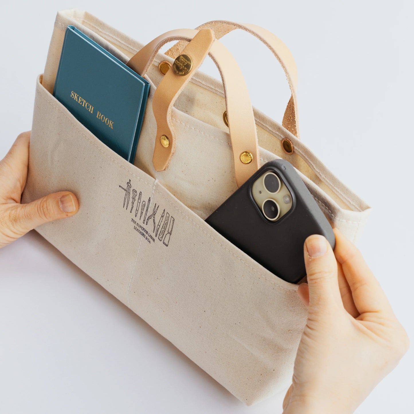The Superior Labor Paraffin Canvas Mini Bag - Brown