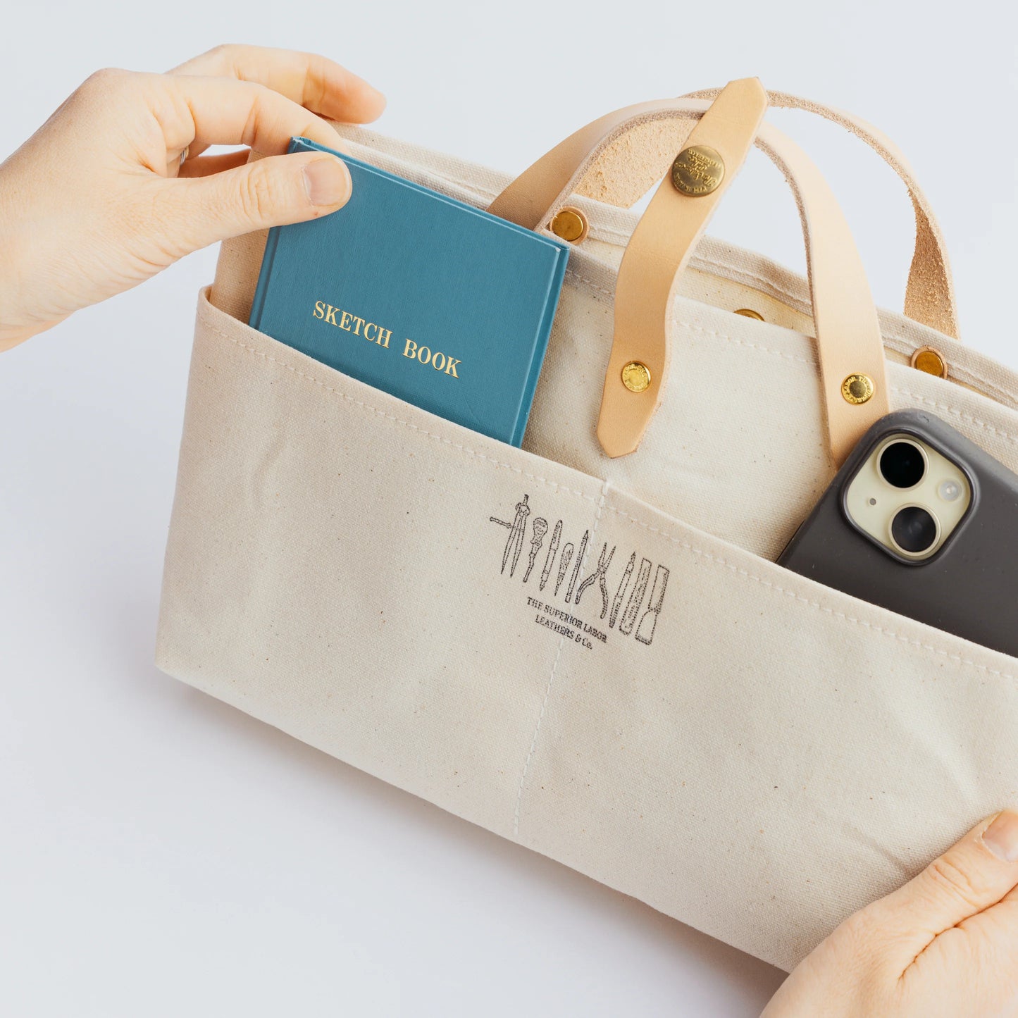 The Superior Labor Paraffin Canvas Mini Bag - Brown
