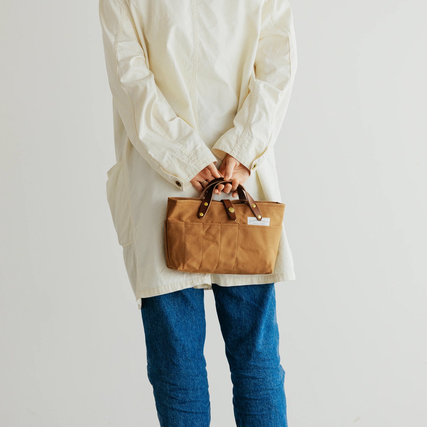 The Superior Labor Paraffin Canvas Mini Bag - Brown