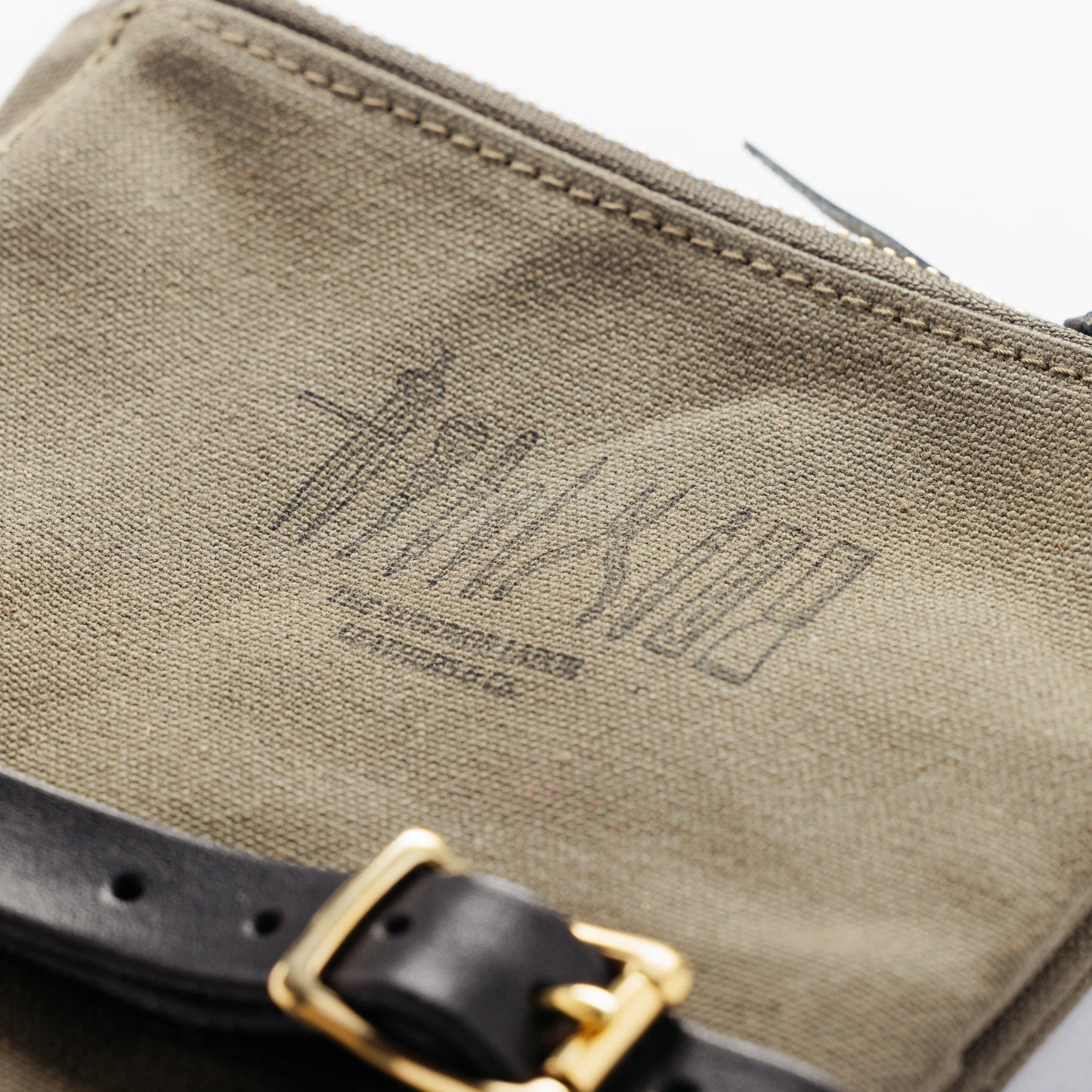 The Superior Labor Paraffin Canvas Pen Case - Khaki