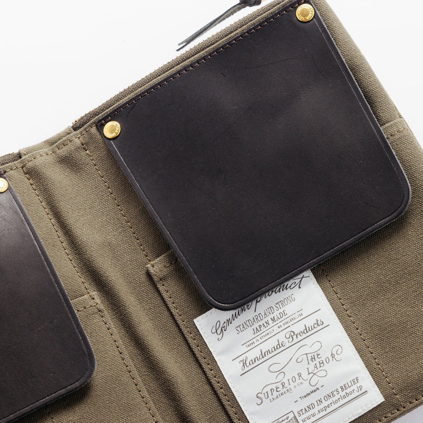 The Superior Labor Paraffin Canvas Pen Case - Khaki