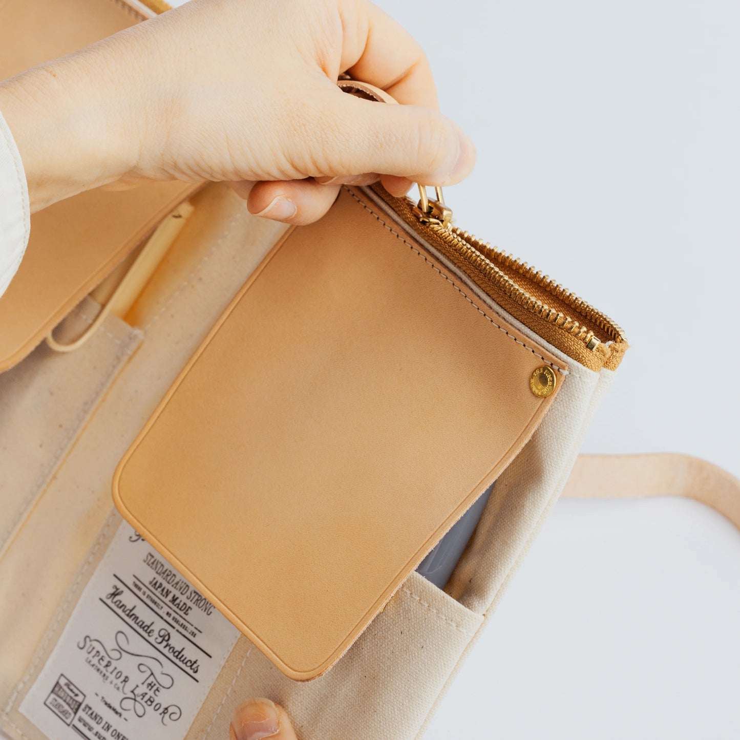 The Superior Labor Paraffin Canvas Pen Case - Brown