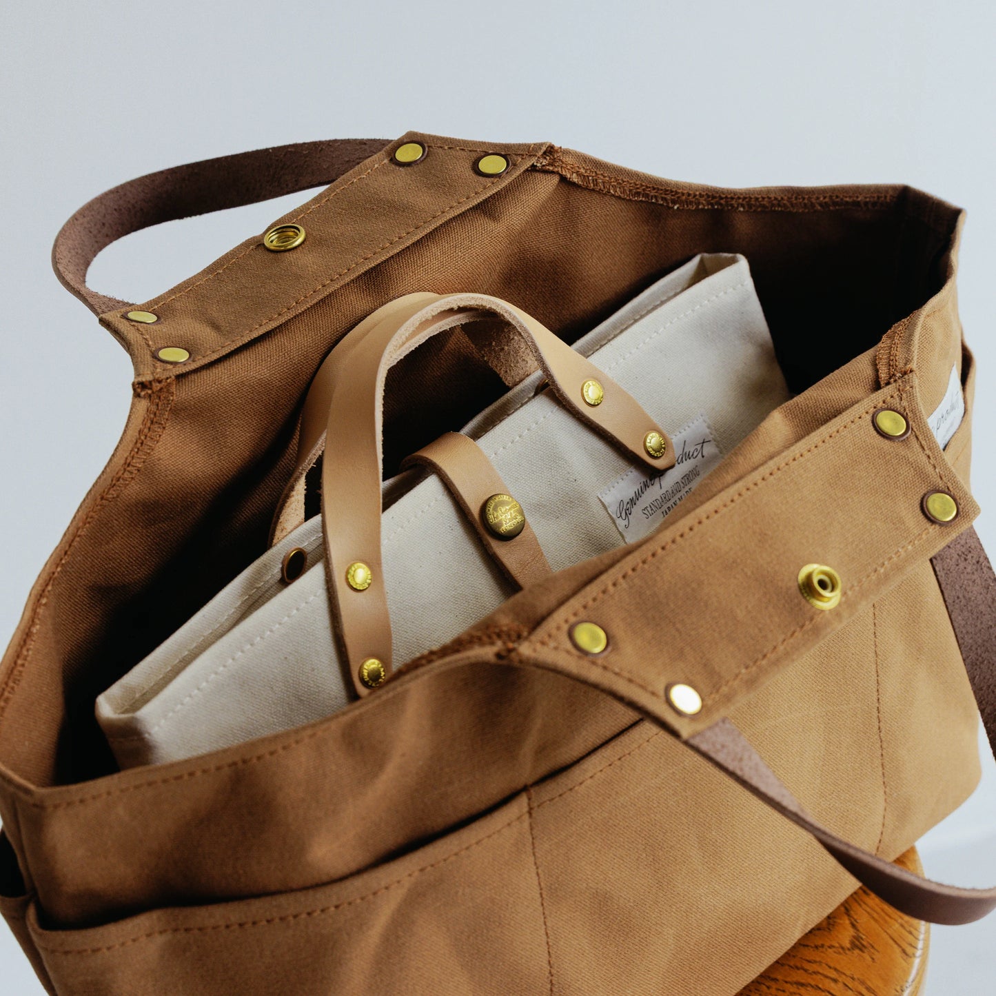 The Superior Labor Paraffin Canvas Apron Bag - Khaki