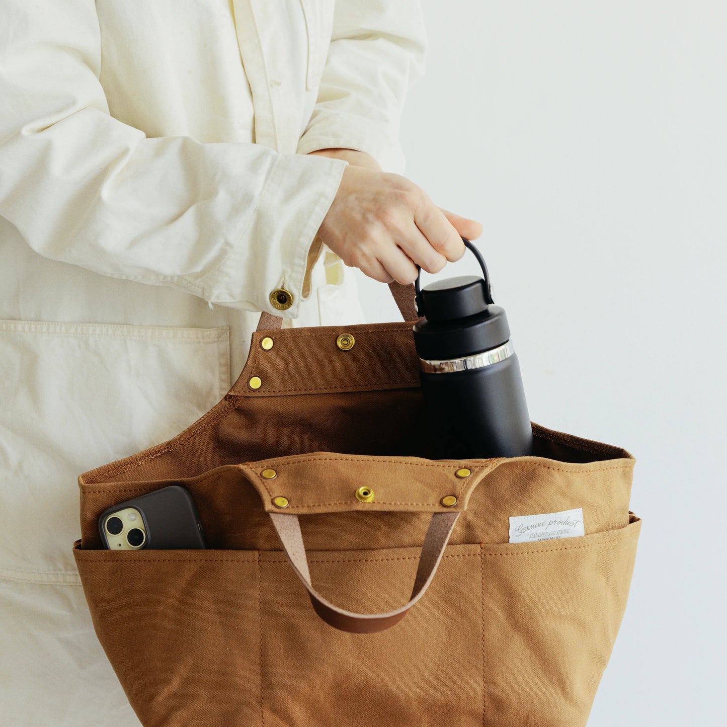 The Superior Labor Paraffin Canvas Apron Bag - Khaki