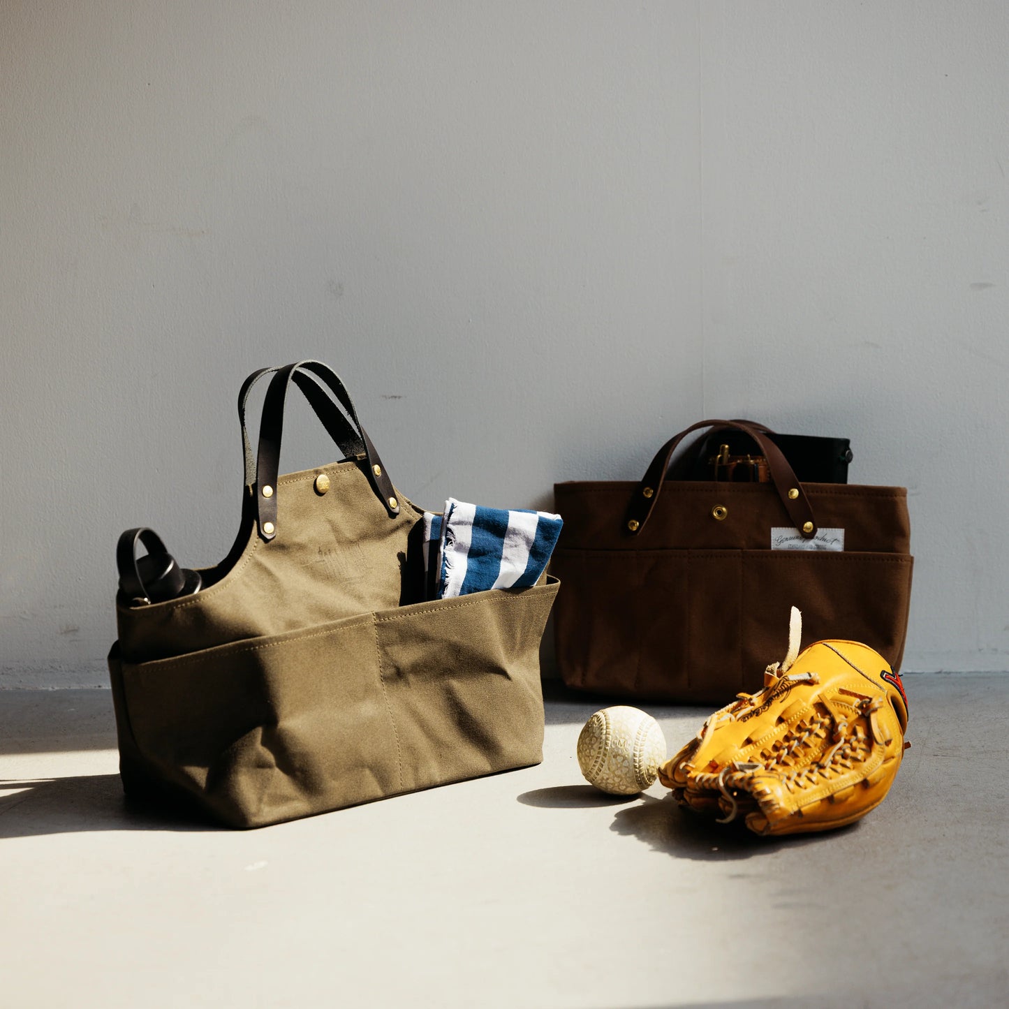 The Superior Labor Paraffin Canvas Mini Bag - Brown