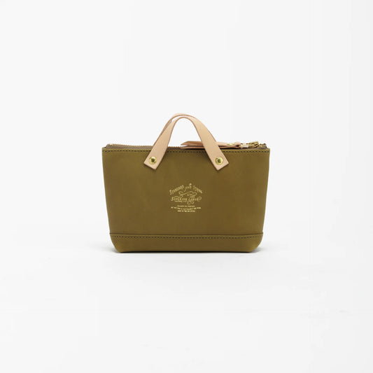 The Superior Labor All Leather Engineer Pouch - Olive