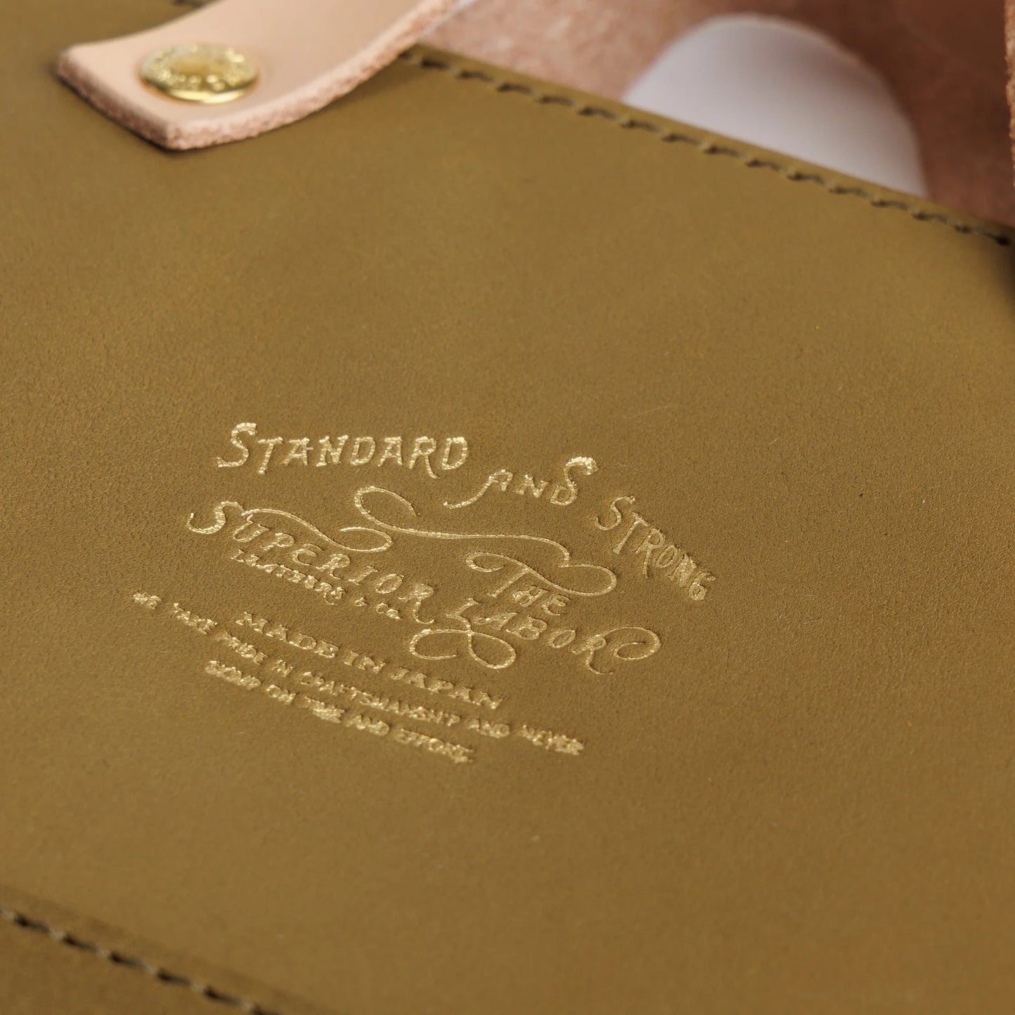 The Superior Labor All Leather Engineer Pouch - Olive