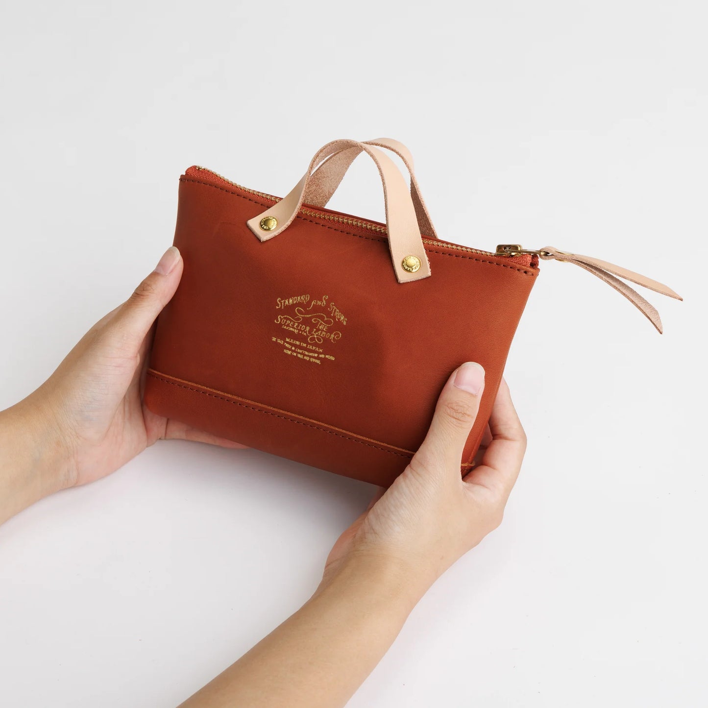The Superior Labor All Leather Engineer Pouch - Brown Black