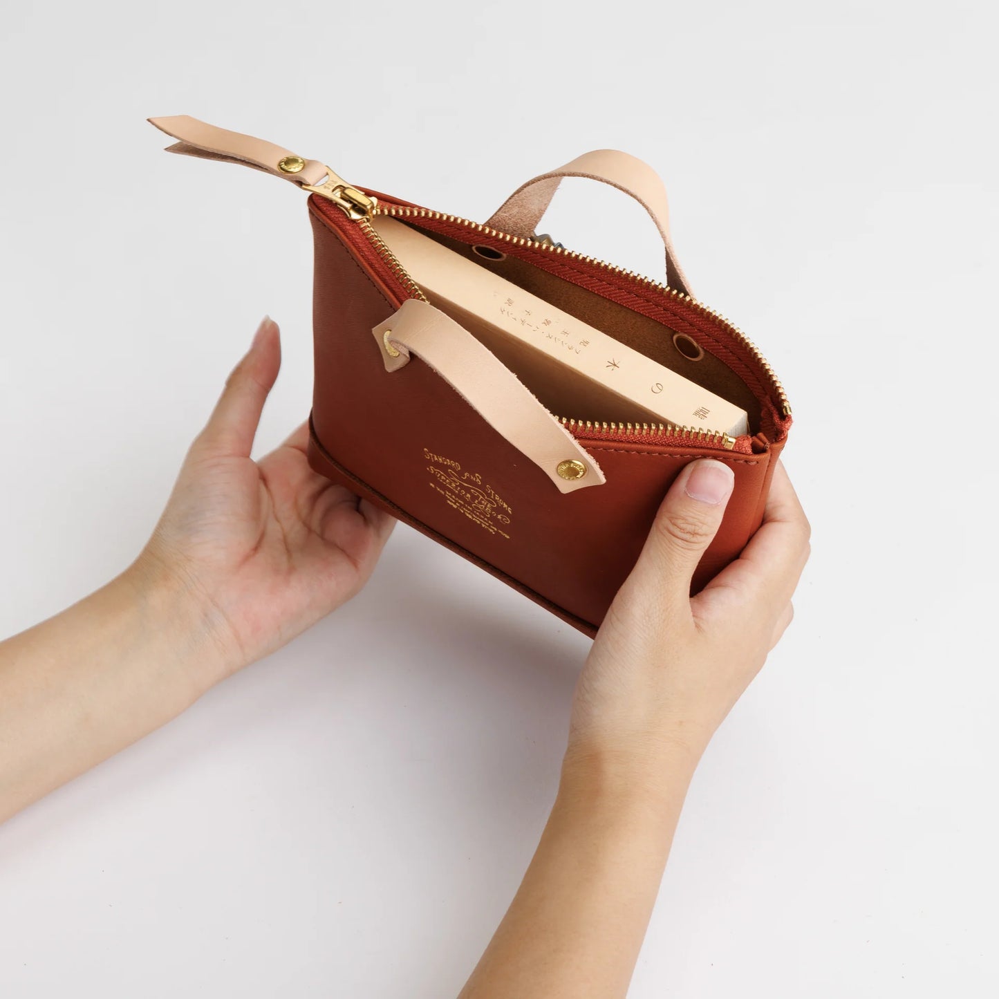 The Superior Labor All Leather Engineer Pouch - Brown Black