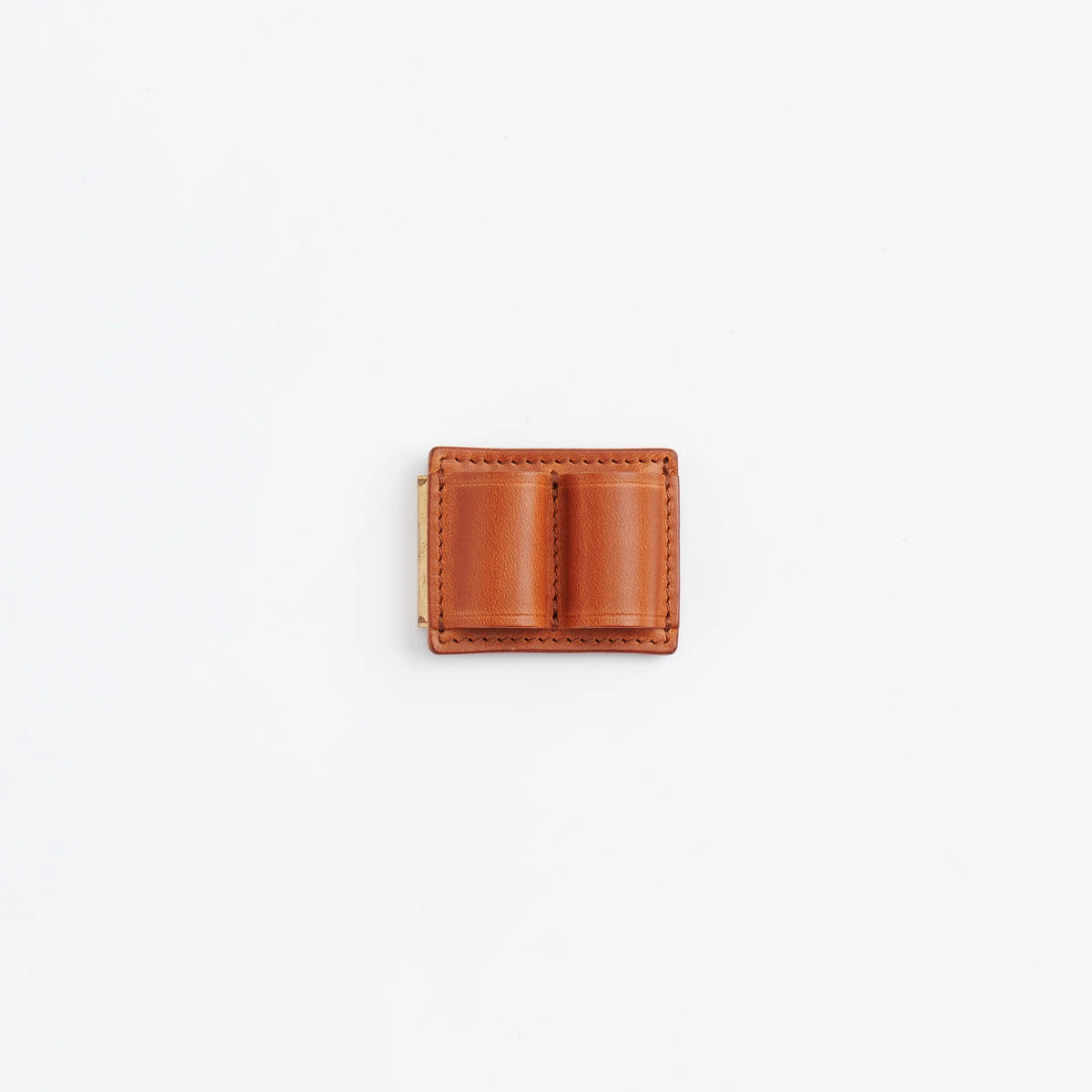 The Superior Labor Tochigi Pull-Up Leather Magnet Pen Clip - Olive