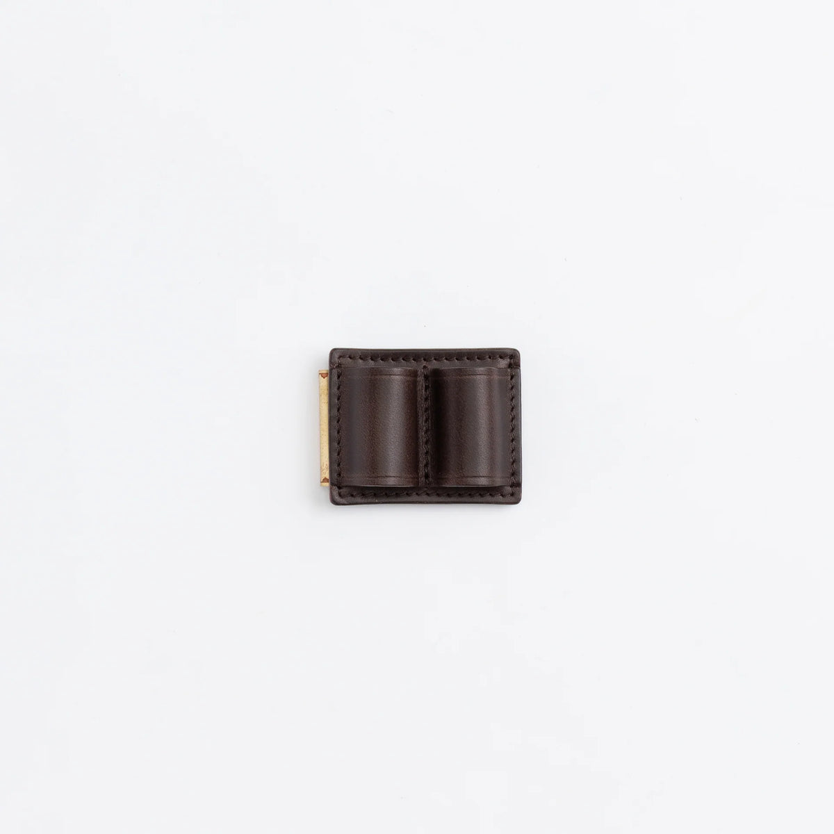 The Superior Labor Tochigi Pull-Up Leather Magnet Pen Clip - Olive