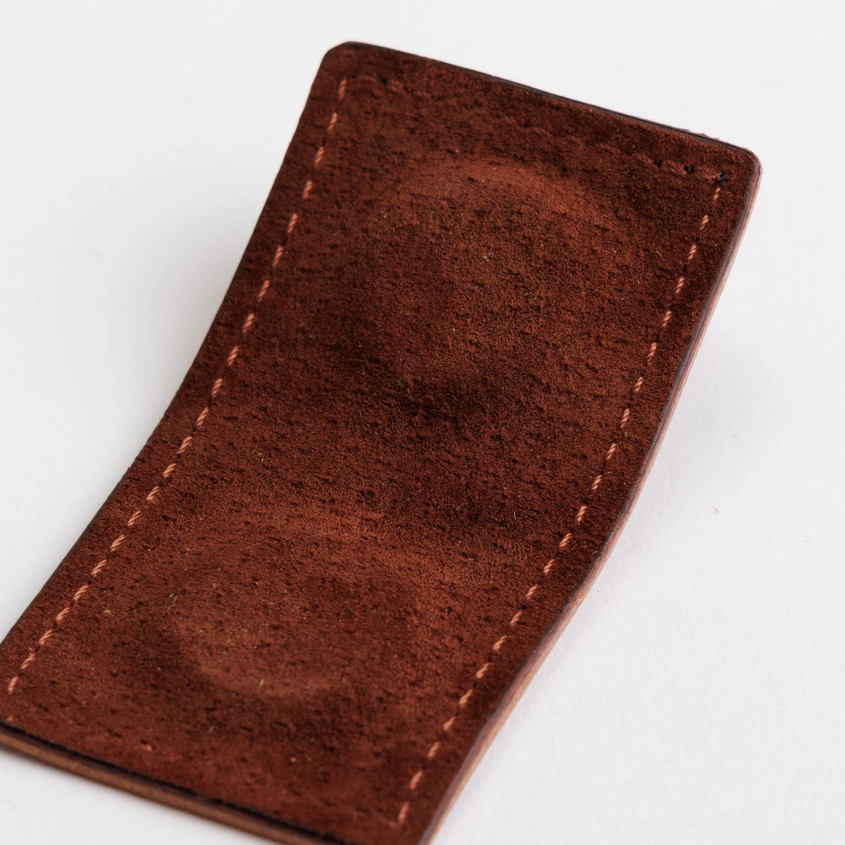 The Superior Labor Tochigi Pull-Up Leather Magnet Pen Clip - Cognac