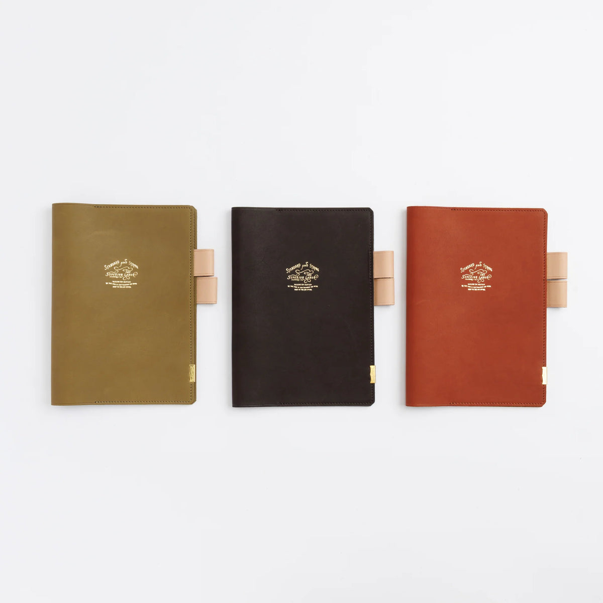 The Superior Labor A5 Japanese Glove Leather Note Keeper - Olive