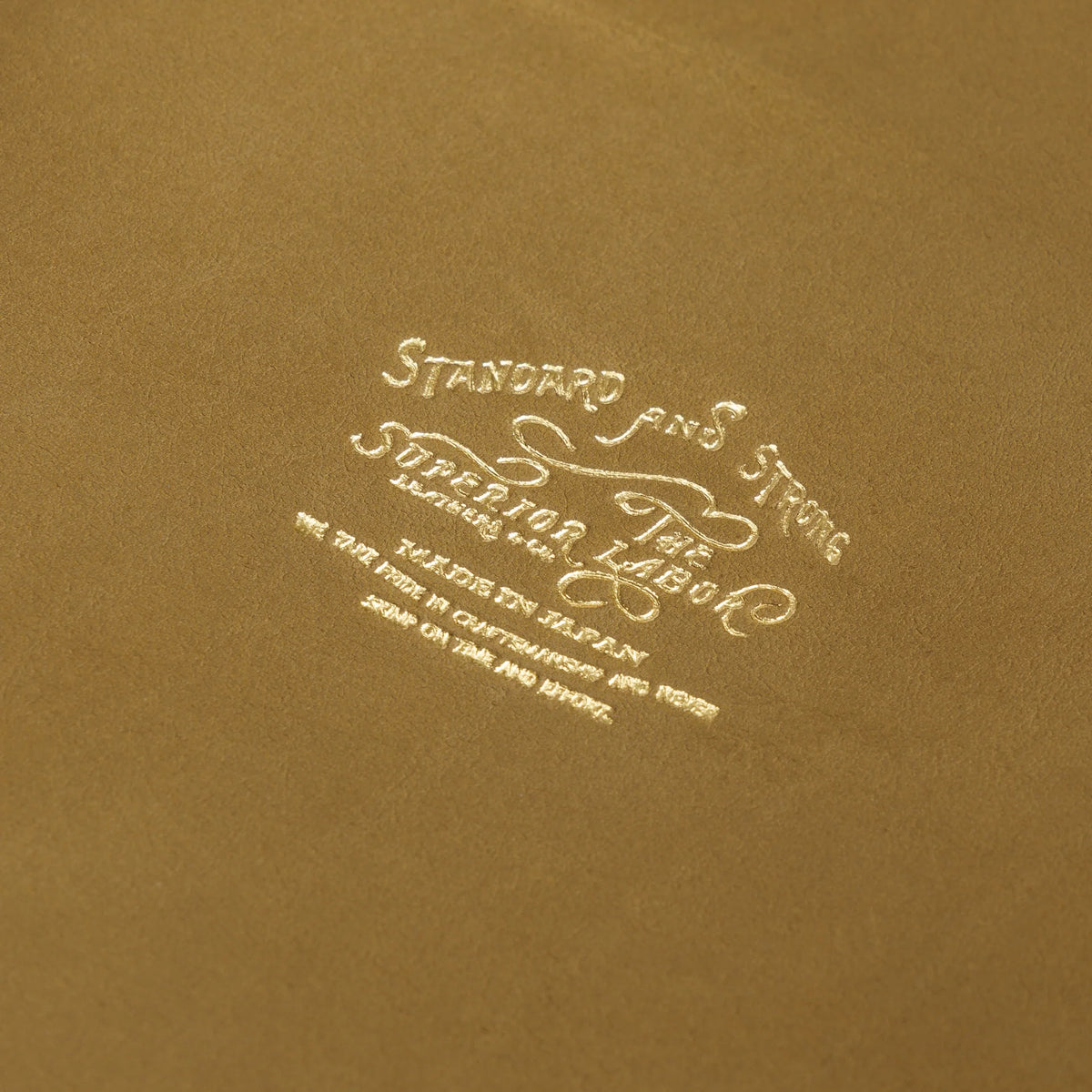 The Superior Labor A5 Japanese Glove Leather Note Keeper - Olive