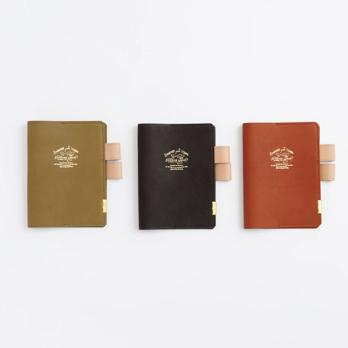 The Superior Labor A6 Japanese Glove Leather Note Keeper - Olive