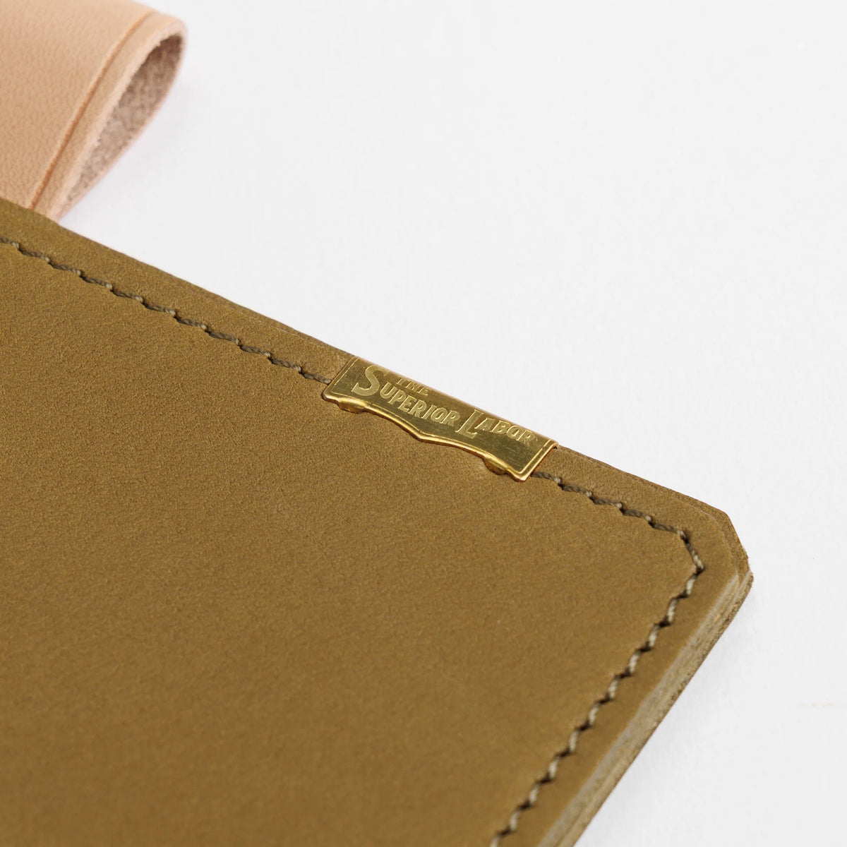 The Superior Labor A6 Japanese Glove Leather Note Keeper - Olive