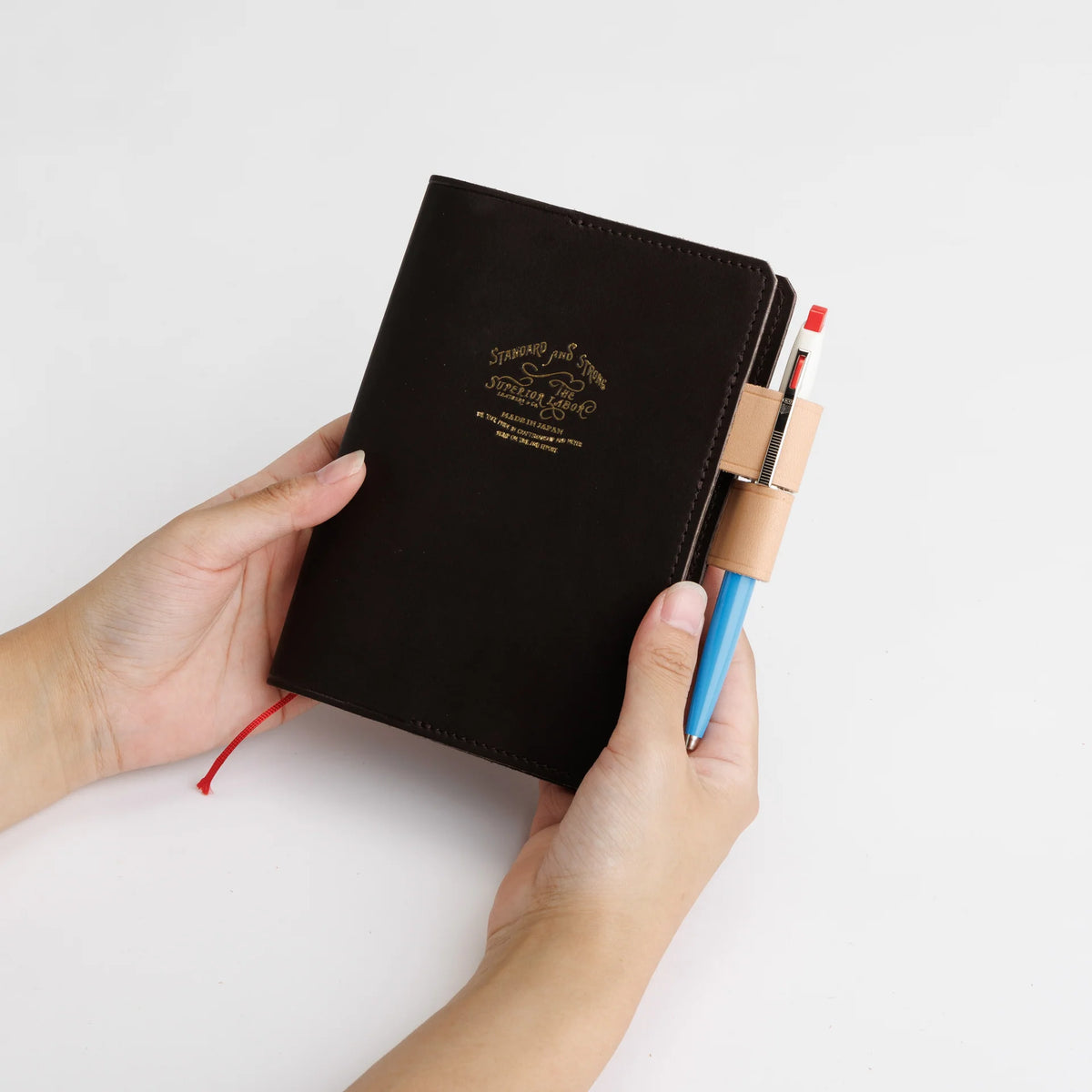 The Superior Labor A6 Japanese Glove Leather Note Keeper - Olive